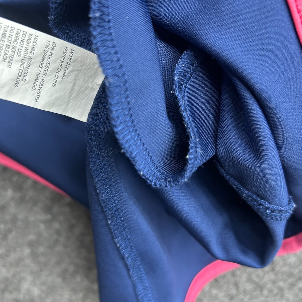 IZOD Golf Dress Womens XL Sleeveless Polo Zip Front Navy Pockets Athletic Tennis - Picture 9 of 10
